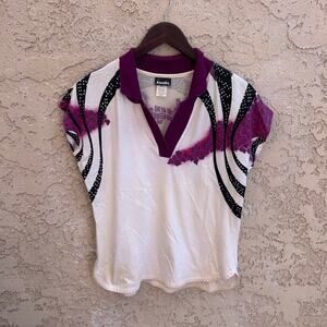 Vintage 90s Kaelin Cute Coquette Tennis Polo Size Womens Small